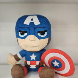 Pelúcia Capitão América com Escudo – Boneco Marvel