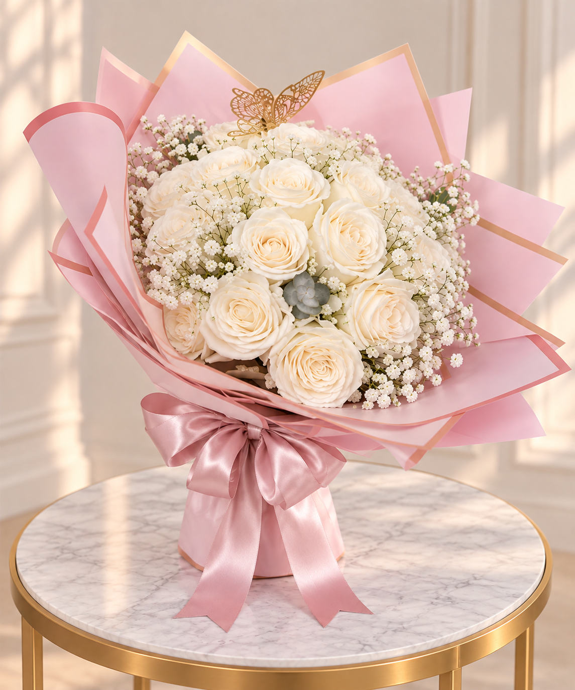 Buquê Brilho das Rosas Blanca